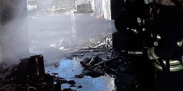 incendio viviendas en Arroyito