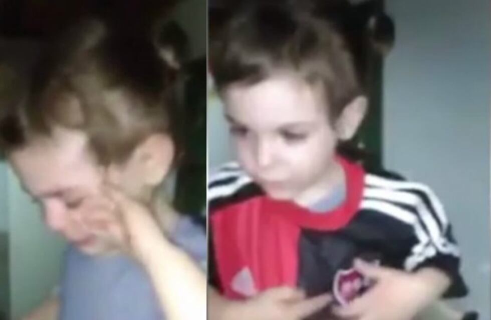 Emotivo llanto de una nena que pide a sus padres que le pongan la camiseta de Newell´s