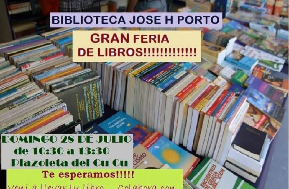 Carlos Paz: nueva gran feria de libros de la Biblioteca José H. Porto