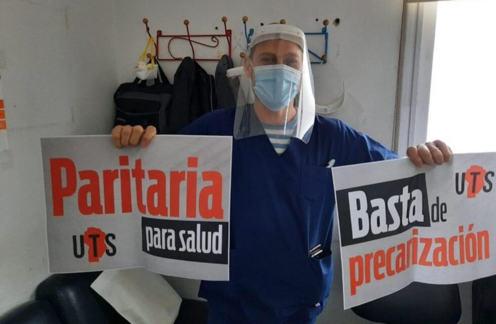 Los trabajadores de la salud se manifestaron este jueves en Córdoba