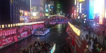 Hinchas de Independiente coparon Osaka para ver la Suruga Bank\u002E