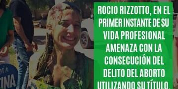 Así escracharon a Rocío Rizzoto\u002E