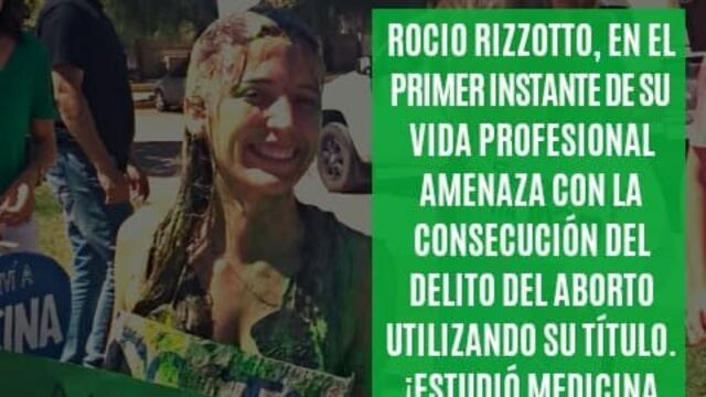 Así escracharon a Rocío Rizzoto\u002E
