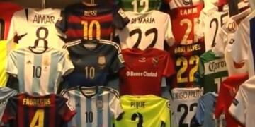 Camiseta de Newell's en nuseo de Lio Messi