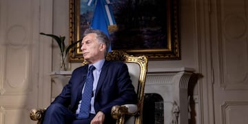 Mauricio Macri, Argentina's president, speaks during a Bloomberg Television interview at the Presidential Palace (Casa Rosada) in Buenos Aires, Argentina, on Monday, Dec\u002E 3, 2018\u002E Macri said that South America's second-biggest economy is now on the right path to forging a strong rebound next year after surmounting a full-blown financial crisis in 2018\u002E Photographer: Anita Pouchard Serra/Bloomberg buenos aires mauricio macri presidente de la nacion mandatario nota entrevista reportaje