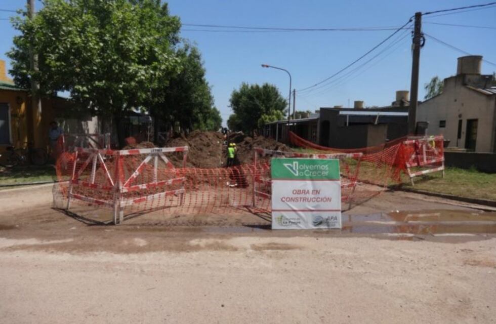 Construyen toda la red cloacal en Quemú Quemú