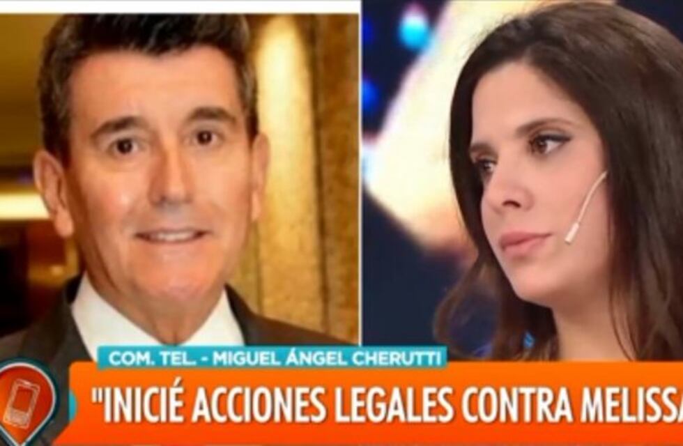 Miguel Ángel Cherutti pidió salir al aire cuando la bailarina que lo denunció estaba hablando en TV