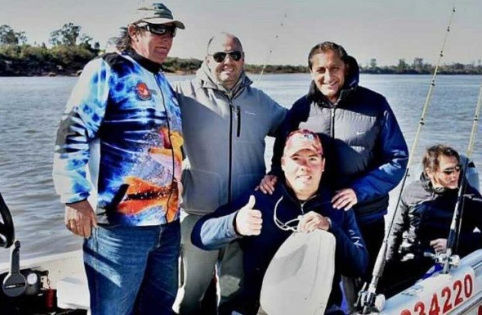 Ramón Díaz de visita Entre Ríos para un fin de semana de pesca deportiva