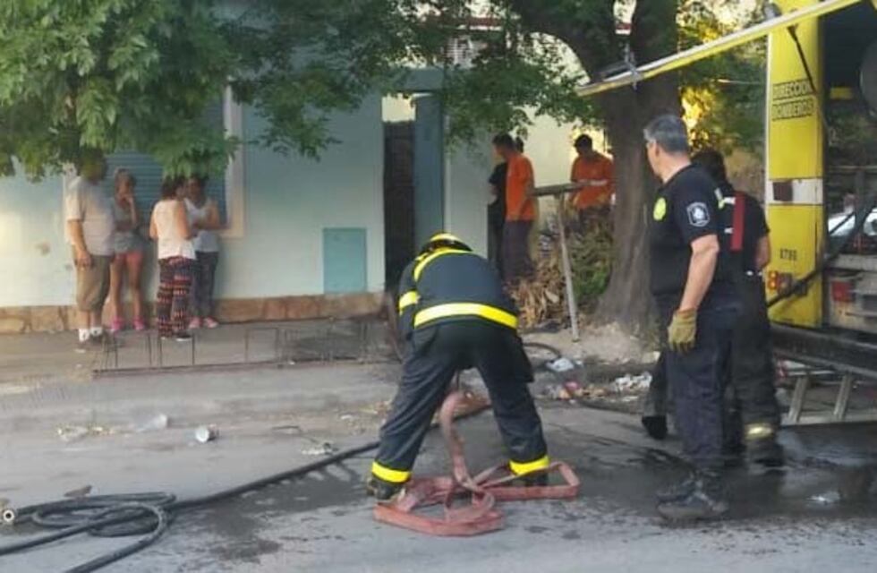Incendio en el clásico club de bochas bahiense