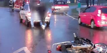 El accidente ocurrió bajo la lluvia en el amanecer de este miércoles\u002E