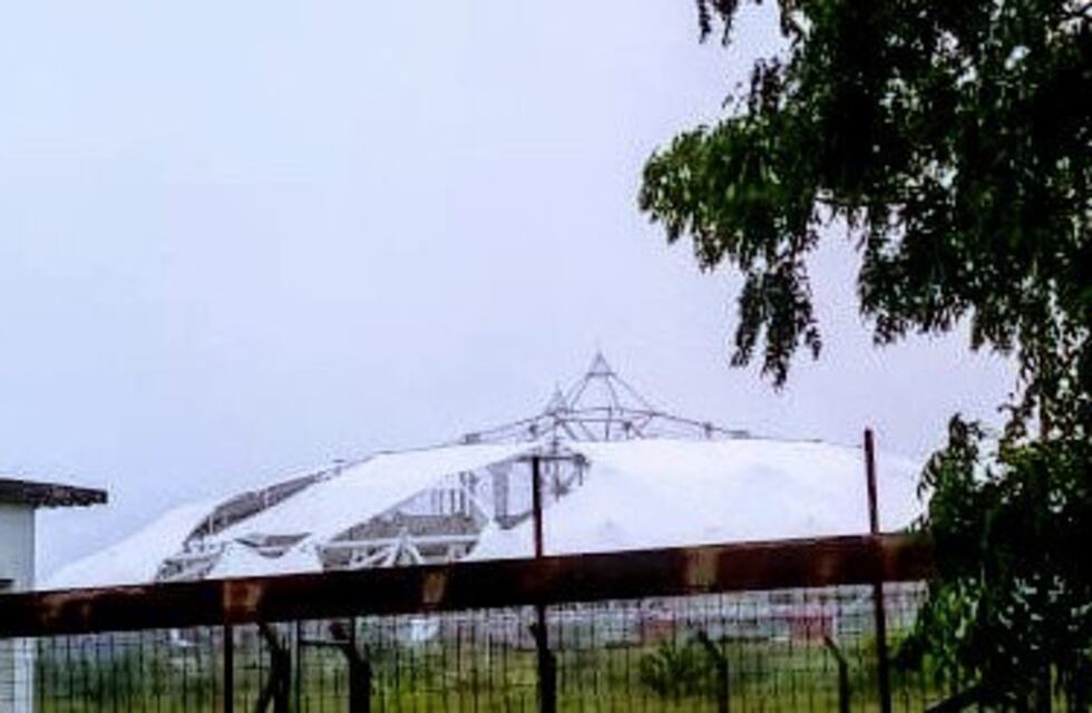 Nuevamente se dañó el techo del Estadio Único platense