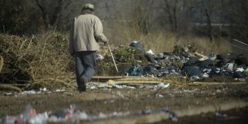 Basural en el final de la avenida Spilimbergo\u002E
