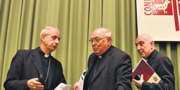 El presidente Macri, cuando recibió a obispos de la Conferencia Episcopal Argentina en 2016 (Foto: Presidencia de la Nación)