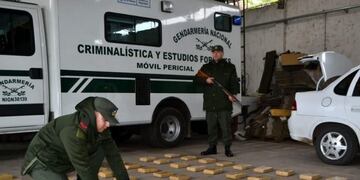 Imagen archivo\u002E Gendarmería incautó más de 80 kilos de marihuana en Itatí\u002E