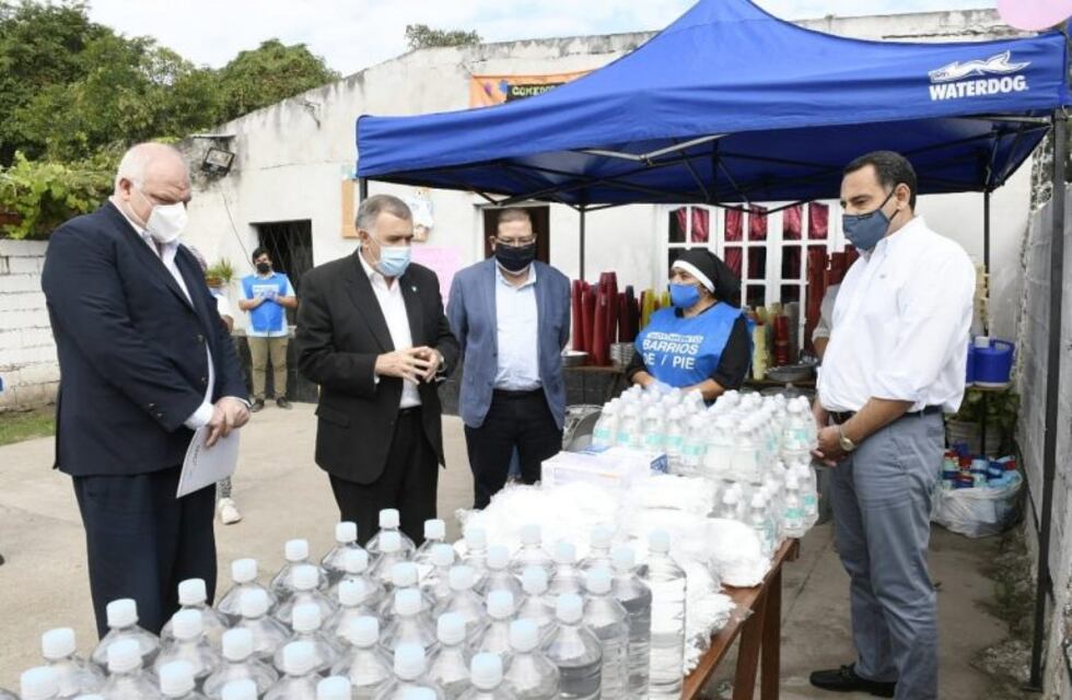 Cuarentena: Jaldo visitó un comedor con legisladores