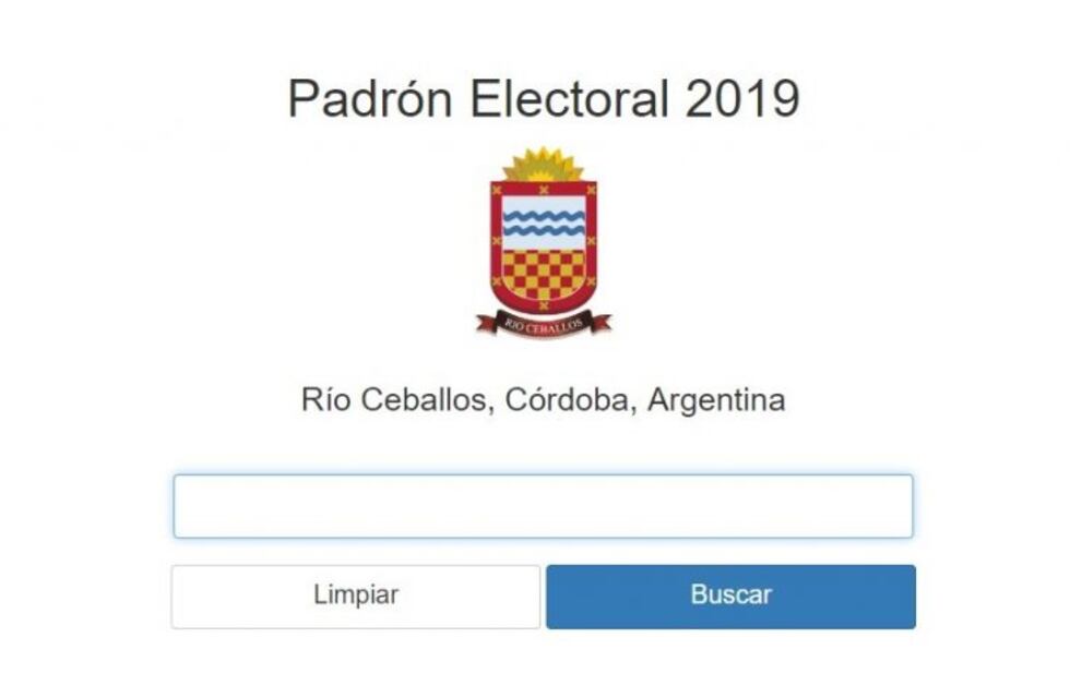 Elecciones Río Ceballos: se encuentra disponible el padrón electoral
