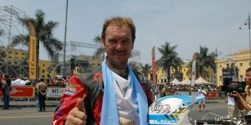 Pablo Pascual en el Dakar