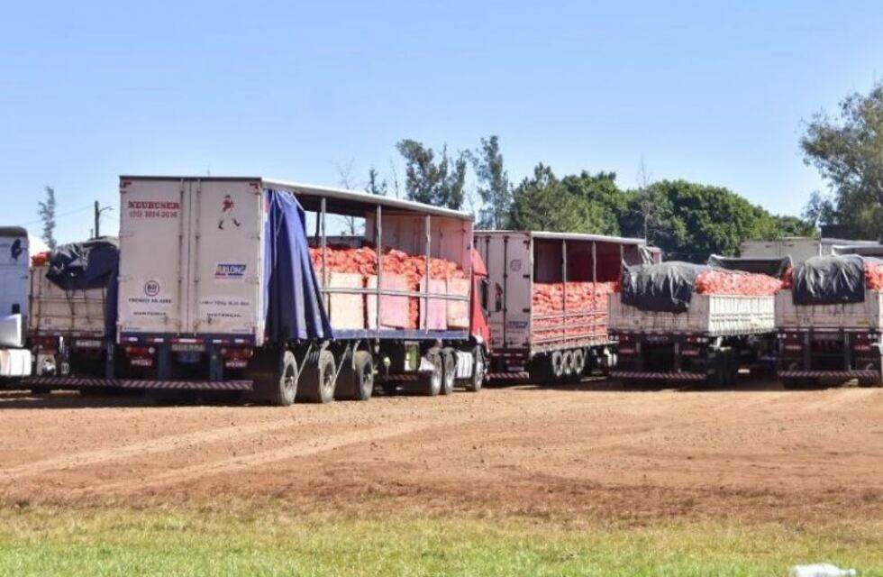 Coronavirus: acondicionan la playa para camioneros en San Javier