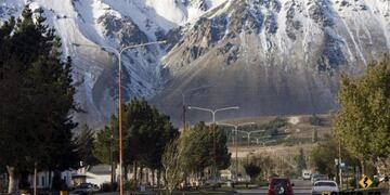 Nevada en verano en Esquel