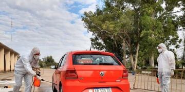 250 vehículos son pulverizados para prevenir el COVID-19\u002E