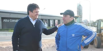 Mariano Gaido recorrió las obras en el nodo vial en Neuquén