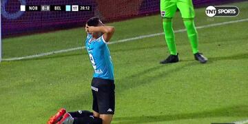 Tobías no lo puede creer\u002E Tuvo la más concreta en la primera etapa para romper el cero\u002E