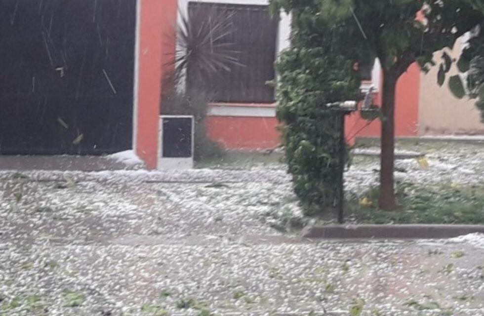 Fuerte tormenta en San Rafael: lluvia y granizo