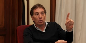 El vicejefe de Gobierno porteño, Diego Santilli, durante una entrevista\u002E Crédito: DYN/PABLO MOLINA\u002E