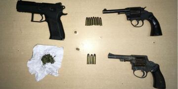 secuestro de armas y droga