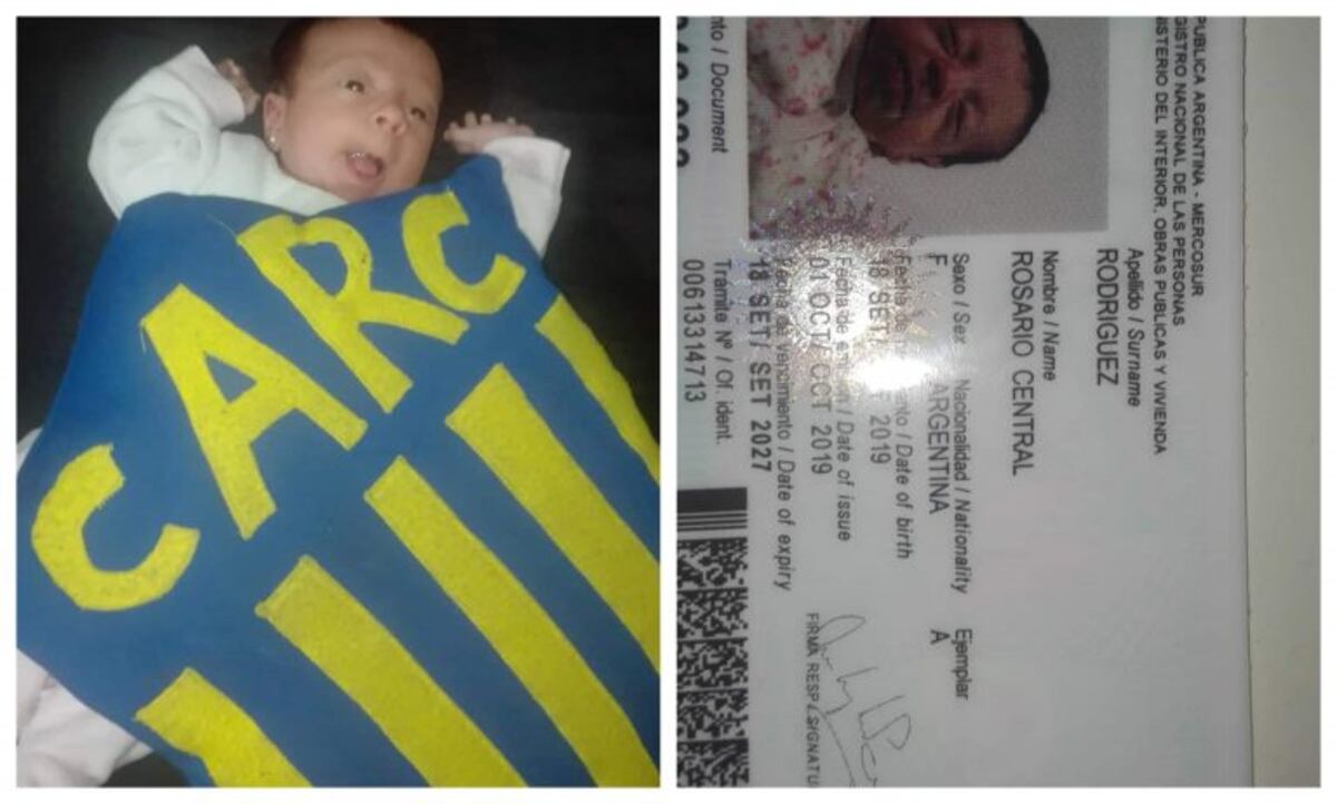 Fue papá y bautizó a su hija con el nombre Rosario Central
