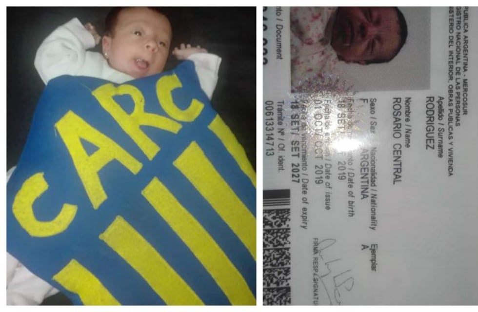 Fue papá y bautizó a su hija con el nombre Rosario Central