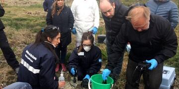 Inspección en planta cloacal de Río Grande