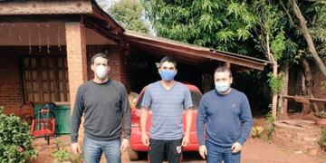 Herrera Ahuad y Pérez visitaron a uno de los policías atacados\u002E