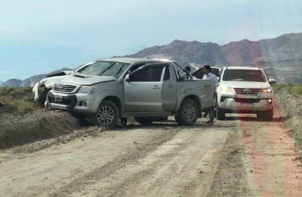 Corpacci quedó envuelta en un choque en cadena pero salió ilesa
