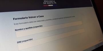 Santa Fe habilitó el formulario \