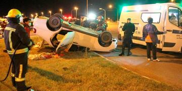 Vuelco en General Pico (Infopico)