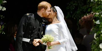 El príncipe Harry y Meghan Markle se casaron en el Castillo de Windsor\u002E Foto: AFP\u002E