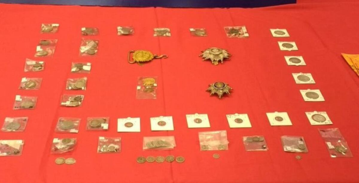 Las monedas fueron recuperadas en 2017\u002E