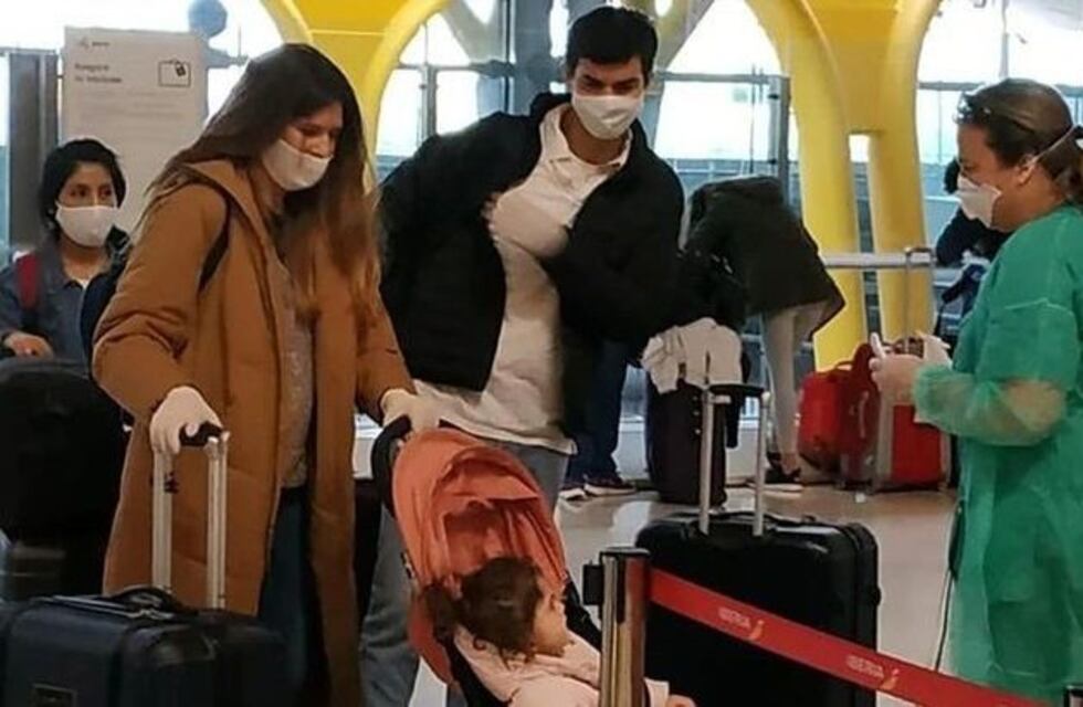 Juan Manuel Urtubey e Isabel Macedo volvieron a la Argentina