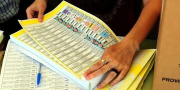 Boletas para las elecciones PASO en Santa Fe\u002E (Archivo)