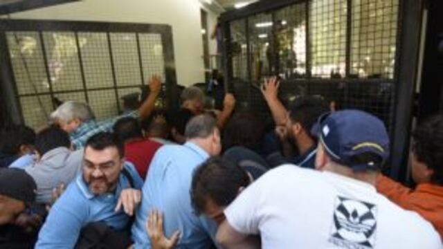 Trabajadores de EPTM en la Legislatura.