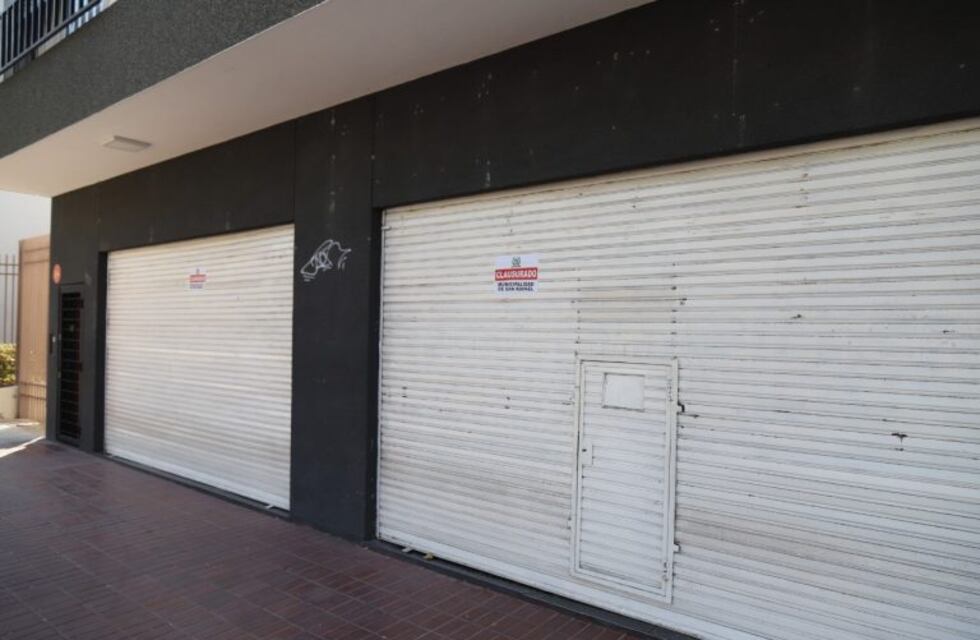 San Rafael: clausuran locales comerciales que funcionaban sin estar exceptuados