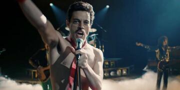 Rami Malek interpreta a Freddie Mercury en 'Bohemian Rhapsody, una de las películas que se suma al catálogo de Netflix.