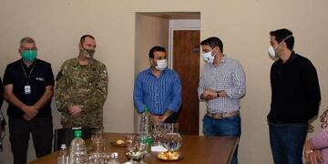 El mandatario misionero acompañó la reunión del Comité de Crisis\u002E