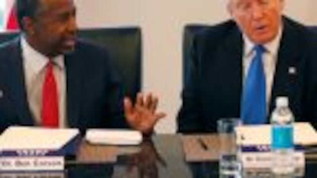 FILE - In this Aug. 25, 2016 photo, former Republican presidential candidate Dr. Ben Carson during Republican presidential candidate Donald Trump's roundtable meeting with the Republican Leadership Initiative in his offices at Trump Tower in New York. Trump has chosen former Campaign 2016 rival Ben Carson to become secretary of the Department of Housing and Urban Development.  (AP Photo/Gerald Herbert)