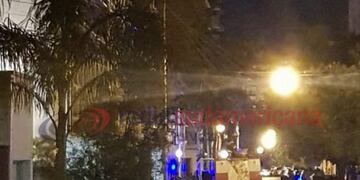 Bomberos fueron aleratdos por un incendio, pero era un asado