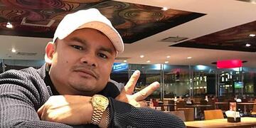 El exboxeador de 39 años se reencontró con el cantante de cumbia santafesina.