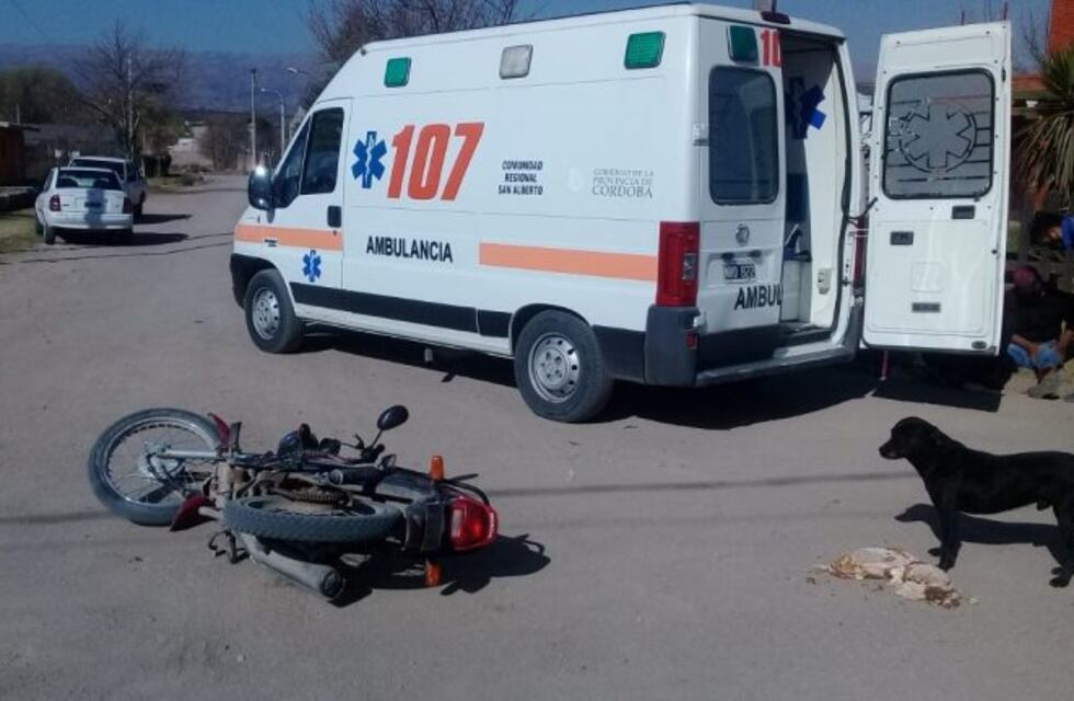 Un accidente dejó dos motociclistas con lesiones