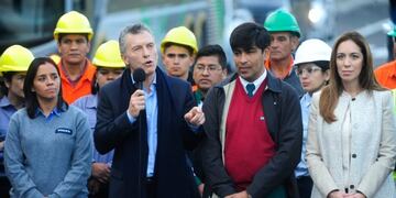 El presidente Mauricio Macri, en la inauguración del Paseo del Bajo porteño\u002E Foto: Luciano Thierberger