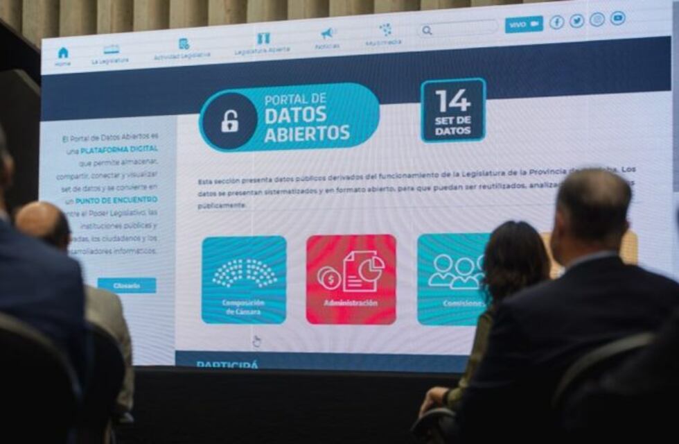La Legislatura de Córdoba ya tiene su portal de datos abiertos
